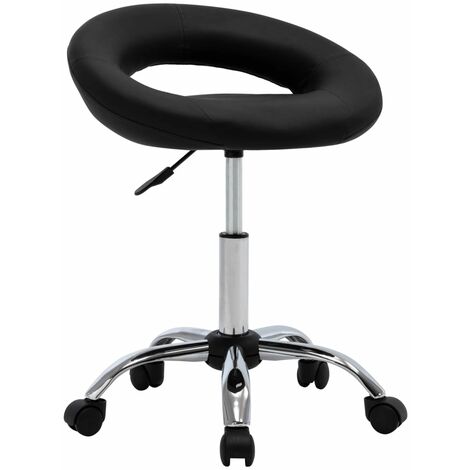 Chaise pivotante de salle à manger, Chaise à dîner, Chaise de Cuisine Noir Similicuir BGT35675 (1/5)