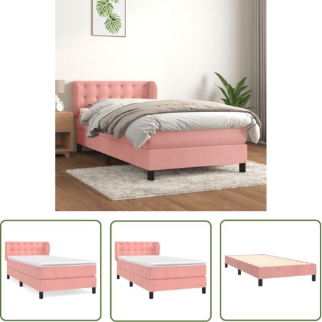 Furniture Limited - Sommier à lattes de lit avec matelas Rose 100 (1/5)