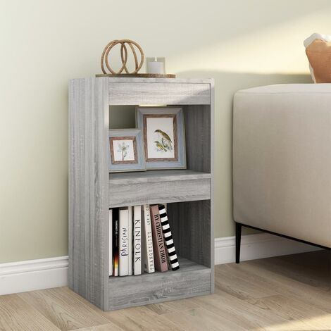 Bibliothèque, Étagère de Rangement, Séparateur de pièce, Meuble pour Dossier Sonoma gris 40x30x72 cm AXZ48087 (1/5)