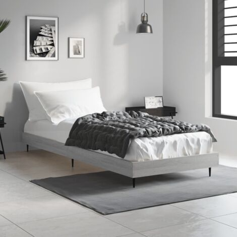 Lit adulte-75 x 190 cm, Cadre de lit, Lit Simple, Structure de lit sogris 75x190 cm, bois d'ingénierie PDKEI82335 (1/5)