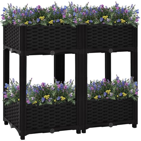 Jardinière,Lit surélevé,Pot de Fleurs 80x40x71 cm Polypropylène XZZZ759491 (1/5)