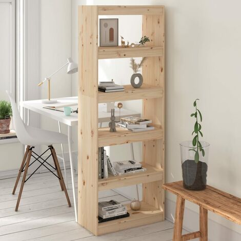 Bibliothèque, Étagère de Rangement, Séparateur de pièce, Meuble pour Dossier 60x30x167,5 cm Bois de pin AXZ30160 (1/5)