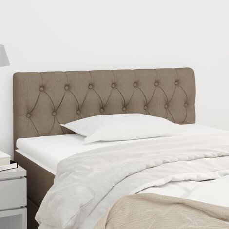 Tête de lit - Armoire de Tête de lit pour Chambre, structure stable - Taupe 90x7x78/88 cm Tissu -18291 (1/5)