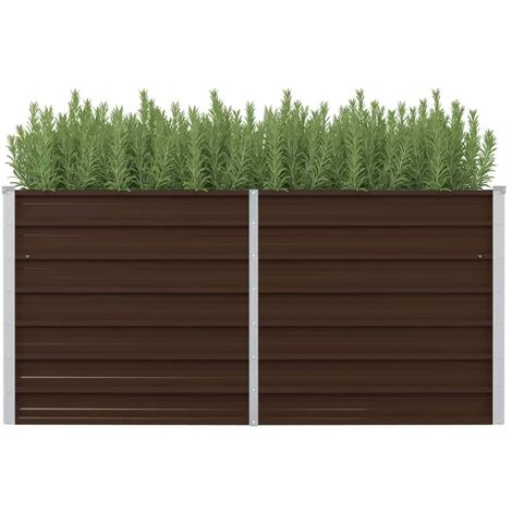 Jardinière surélevée,Potager surélevé Marron 160x80x77 cm Acier galvanisé -26768 (1/5)
