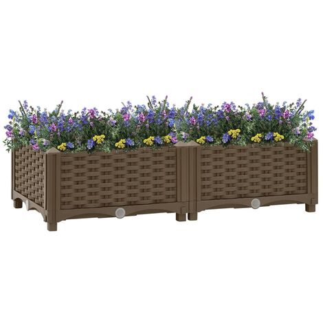 Jardinière,Lit surélevé,Pot de Fleurs 80x40x23 cm Polypropylène XZZZ335808 (1/5)