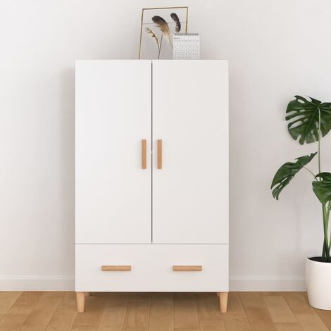 Buffet, Meuble de Rangement, Armoire de Cuisine Blanc 70x31x115 cm Bois d'ingénierie RDS7867 (1/5)