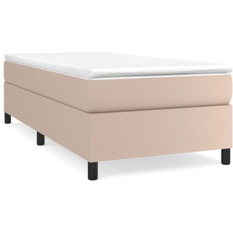 Lit à sommier tapissier avec matelas Cappuccino 90x200 (1/5)