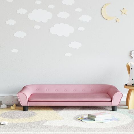 Canapé/Fauteuil Enfants Relax Salon,Sofa pour enfants rose 100x50x26 cm velours -Q5575 (1/5)