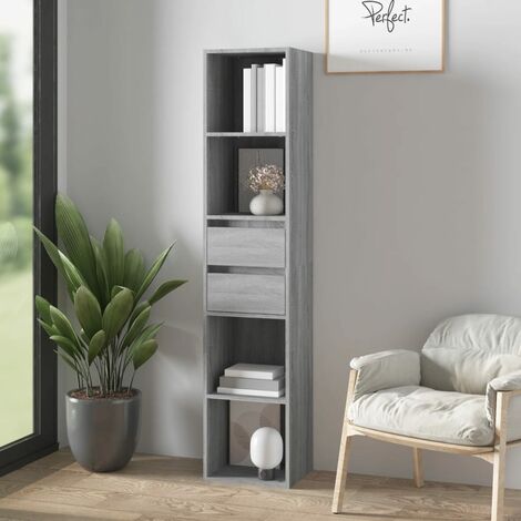 Bibliothèque,Étagère de Rangement Ouvert,Étagère livres Sonoma gris 36x30x171 cm Bois d'ingénierie - DH62432 (1/5)