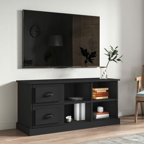 Meuble TV, Banc TV, Support pour Téléviseur, Meuble de Salon Noir 102x35,5x47,5 cm bois d'ingénierie YHJ77974 (1/5)