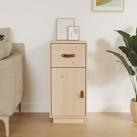Buffet, Meuble de Rangement, Armoire de Cuisine 34x40x75 cm Bois massif de pin RDS8551 (1/5)