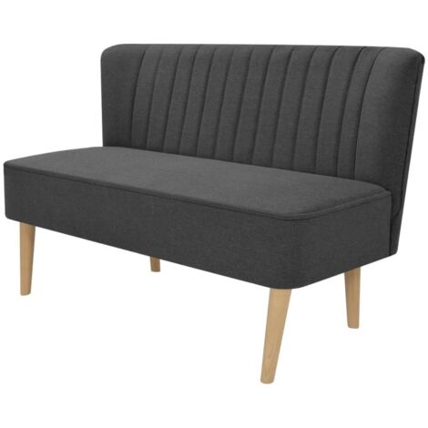 Canapé,Sofa Style Moderne Scandinave pour Salon 117 x 55,5 x 77 cm Tissu Gris foncé -Q1292 (1/5)