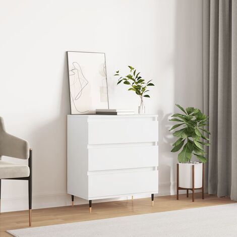 Buffet, Meuble de Rangement, Armoire de Cuisine Blanc 60x35x70 cm Bois d'ingénierie NKK76772 (1/5)