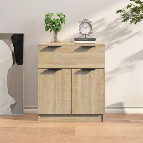 Buffet, Meuble de Rangement, Armoire de Cuisine Chêne sonoma 60x30x70 cm Bois d'ingénierie RDS3745 (1/5)