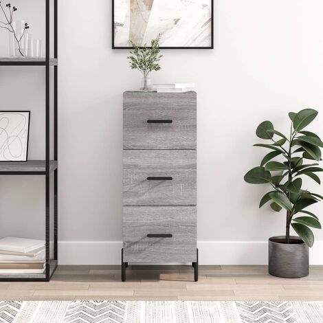Buffet,Bahut,Meuble de Rangement pour Salon, Salle à Manger, Cuisine Sonoma gris 34,5x34x90 cm Bois d'ingénierie XZZ743228 (1/5)