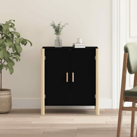 Buffet,Buffet Commode de salon/séjour Noir 62x38x70 cm Bois d'ingénierie -TZ75552 (1/5)