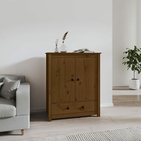 Buffet,Buffet Commode de salon/séjour Marron miel 83x41,5x100 cm Bois massif de pin -TZ22671 (1/5)