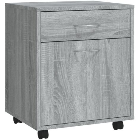 Armoire roulante Sonoma gris 45x38x54 Bois d'ingénierie (1/5)