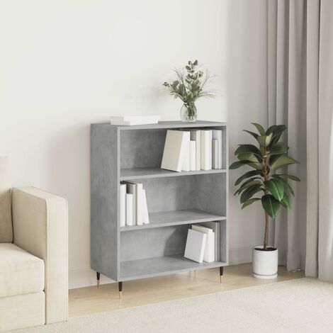 Bibliothèque,Étagère de Rangement Ouvert,Étagère livres gris béton 69,5x32,5x90 cm bois d'ingénierie - DH96284 (1/5)