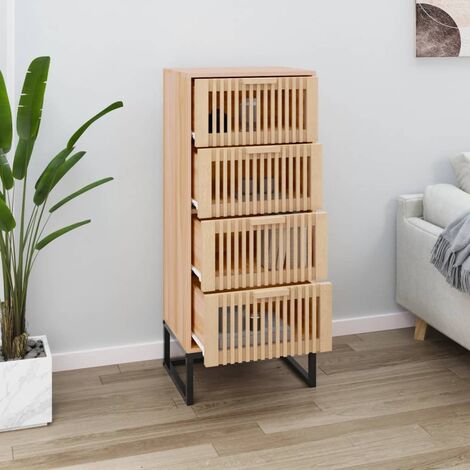Buffet haut, Meuble de Rangement, Armoire de Cuisine 40x30x95 cm bois d'ingénierie RDS1782 (1/5)