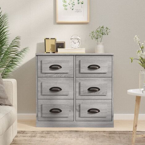 Buffet,Buffet Commode de salon/séjour sonoma gris 70x35,5x67,5 cm bois d'ingénierie -TZ15614 (1/5)
