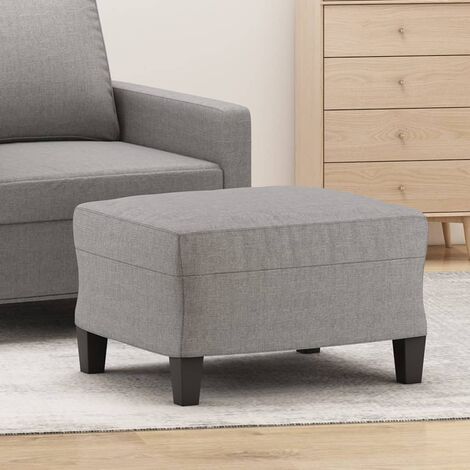 Repose-pied, Tabouret Pouf, Tabouret Bas Gris clair 60x50x41 cm Tissu LKF23500 (1/5)