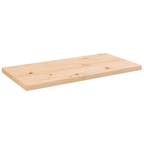 Dessus de table, Plateau De Table 80x40x2,5 cm bois de pin massif rectangulaire LKF29287 (1/5)