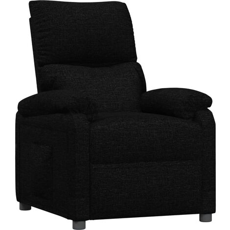Fauteuil inclinable, Fauteuil de relaxation confort, Fauteuil Salon Confortable, Chaise pour Salon Siège élégant pour Chambre Noir Tissu ZSD34216 (1/5)