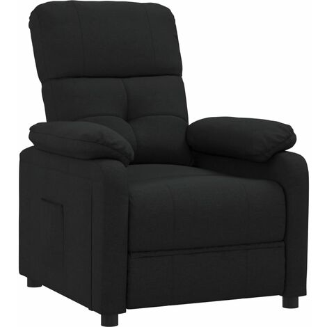 Fauteuil inclinable, Fauteuil de relaxation confort, Fauteuil Salon Confortable, Chaise pour Salon Siège élégant pour Chambre Noir Tissu ZSD15776 (1/5)
