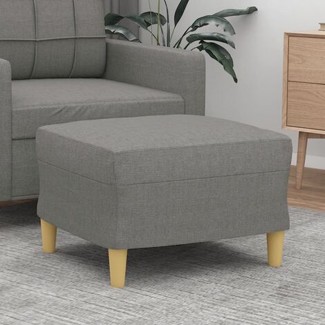 Repose-pied Tabouret pour Maison Salon Chambre Gris foncé 60x50x41 cm Tissu -BV38883 (1/5)