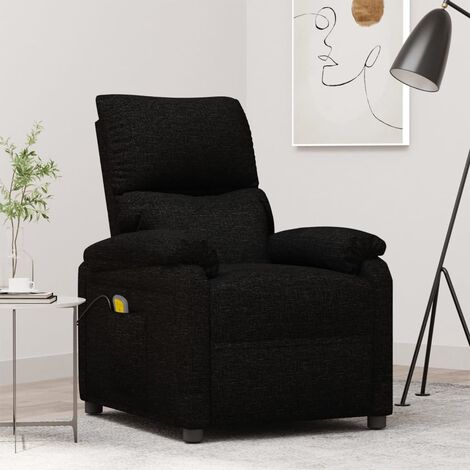 Fauteuil de massage,Fauteuil Relax,Chaise Massage Noir Tissu FNNF308221 (1/5)