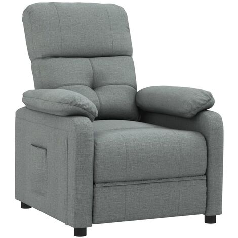 Fauteuil inclinable, Fauteuil de relaxation confort, Fauteuil Salon Confortable, Chaise pour Salon Siège élégant pour Chambre Gris foncé Tissu ZSD62060 (1/5)