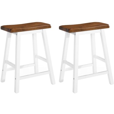 Lot de 2 Tabourets de bar,Chaises hautes de bar luxueuses bois massif -48539 (1/5)