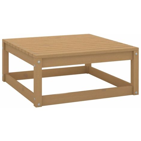 Repose-pied de jardin,Tabouret Bas 70x70x30cm Marron miel Bois de pin solide -BV37730 (1/5)