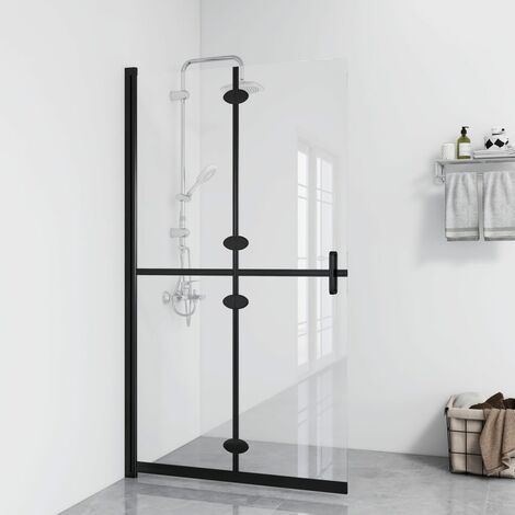 Paroi de douche Écran de douche Cloison de douche salle de bain pliable Verre ESG transparent 70x190 cm BXZ4620 (1/5)