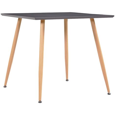 Table de salle à manger,Design Scandinave,Table à manger Gris et chêne 80,5x80,5x73 cm MDF HH13066 (1/5)