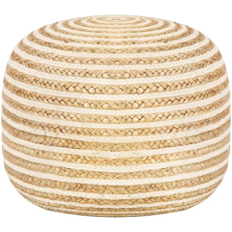 Pouf fait à la Poufs,Tabouret basse,Repose-pieds 45x30 cm Jute CNENE937095 (1/5)