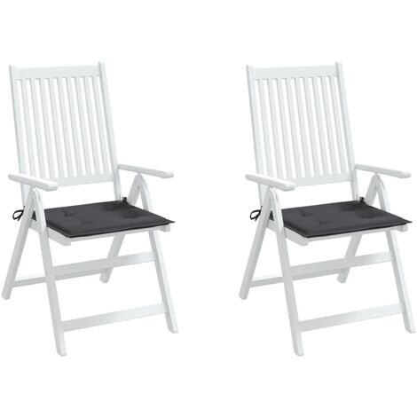 Lot de 2 Coussins de chaise de jardin 2 pcs Moderne - Coussin pour Meuble - anthracite 50x50x3 cm vidaXL