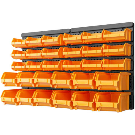 vidaXL Boîte à outils de rangement avec 41 tiroirs 2 pcs Plastique