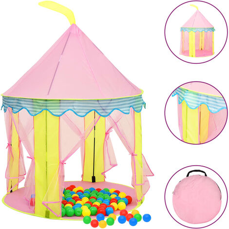 Tente de jeu pour enfants，Tente de réception Rose 100x100x127 cm