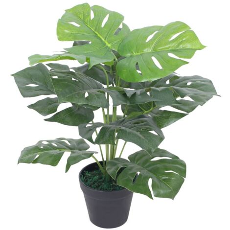 Plante Monstera artificielle avec pot 45 cm Vert vidaXL212211
