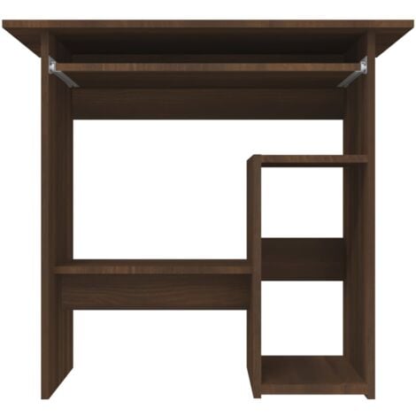 Bureau informatique Table de bureau - Chêne marron 80x45x74 cm Bois d'ingénierie BV223150