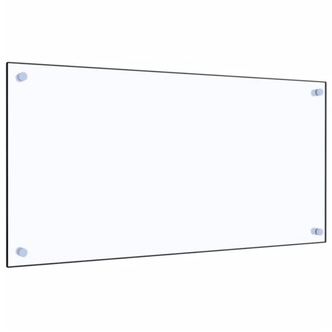 Bonnevie – Dosseret de cuisine transparent 80 x 40 cm – Verre trempé 6 mm – Protection anti-éclaboussures – Facile à nettoyer - BV688717