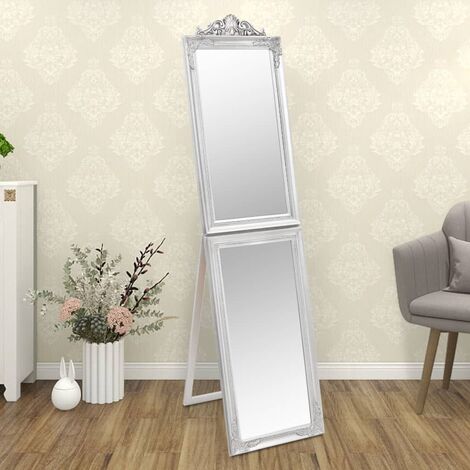 Miroir sur pied Style baroque - Miroir décor Argenté 40x160 cm BV251756 (1/5)