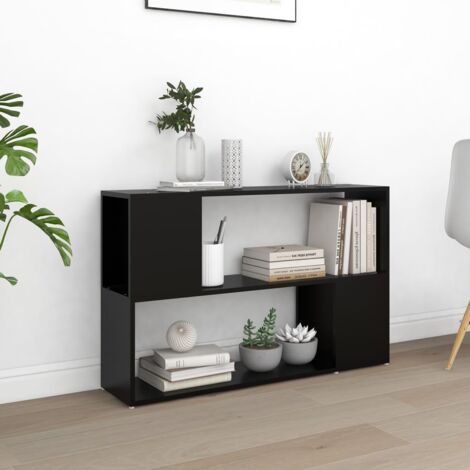 Bibliothèque,Étagère de Rangement Ouvert,Étagère livres Noir 100x24x63 cm Aggloméré - DH43665 (1/5)