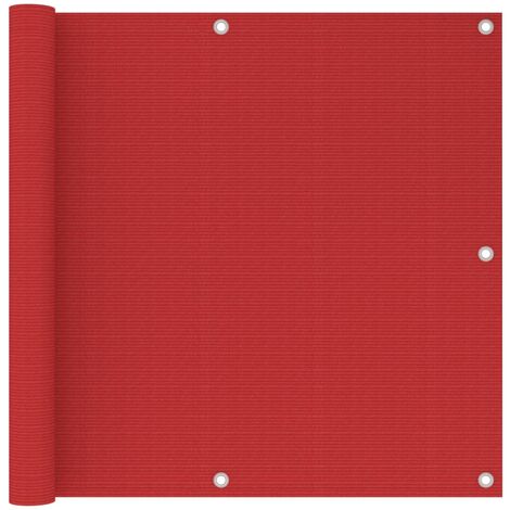 Écran de balcon,Brise-vue UV Protection Rouge 90x500 cm PEHD -72168 (1/5)