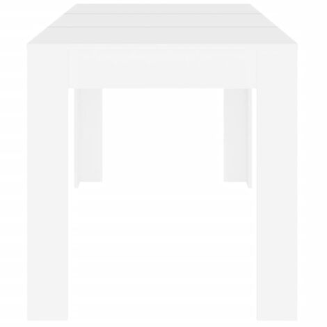 Table à manger,Design Scandinave,Table de salle à manger Blanc 140x74,5x76 cm Bois d'ingénierie HH53001