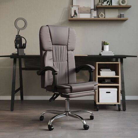 Alblcy Fauteuil de bureau inclinable ergonomique avec roulettes, repose