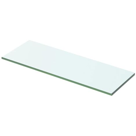 Bonnevie – Panneau d'étagère en verre trempé 50 x 12 cm – Capacité de 15 kg – Épaisseur 8 mm – Tablette murale moderne pour objets décoratifs - MAE3037 (1/2)