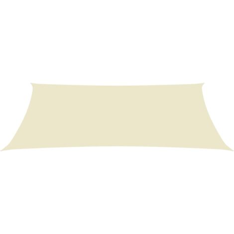 Voile d'ombrage, Protection Solaire, pour Jardin Terrasse Extérieur, Tissu Oxford rectangulaire 4x7 m Crème OIB7362E (1/5)